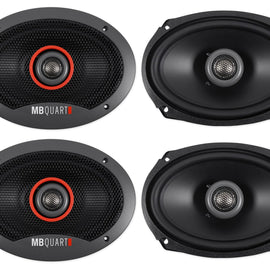 2 Pair MB QUART FKB169 6x9" 300W 2-Way Coaxial Car Speakers