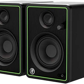 Mackie CR4-X Pair Multimedia Studio Monitors Adjustable Stable Stands 2 Cable Set