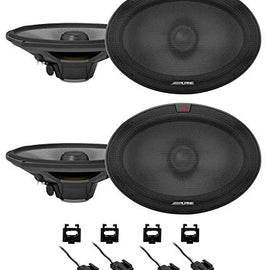 Alpine R-S69.2 6x9" Front+ Rear Speaker Replacement Kit For 2001-2006 Dodge Stratus