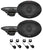 Alpine R2-S69 6x9" Front+ Rear Speaker Replacement Kit Fit 2001-2006 Dodge Stratus