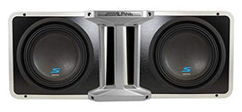 2 Alpine S-SB10V Loaded 10" 600w S-W10D4 Subwoofers + Ported Sub Enclosure Box