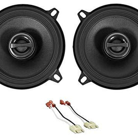 ALPINE S-S50 170 Watt 5.25" 5 1/4" Coaxial 2-Way Car Audio Speakers. Metra 72-1002 Speaker Harness Connector for 1984-02 Jeep+ Dodge+ Cherokee Vehicles.