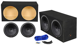 2 Rockford Fosgate Punch P2D2-15 1600w 15" Subwoofers + Sealed Sub Box Enclosure