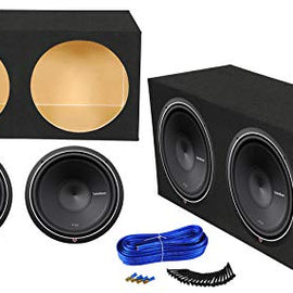 2 Rockford Fosgate Punch P2D2-15 1600w 15" Subwoofers + Sealed Sub Box Enclosure