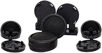 Absolute TW600 Mini Car Tweeter Kit 600 Watts of Power, High-Frequency Silk Dome Tweeters, 1.5" High Fidelity, Efficiency and Performance Audio System 4 ohm, Dual Mounting, Surface or Angle