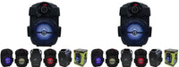 2 MR DJ PSE65BT 6.5" Portable Speaker with Rechargeable Battery Party Speaker