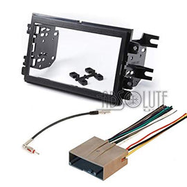 Absolute USA Compatible Fit Ford F-250 F-350 F-450 F-550 2005 2006 2007 Double DIN Stereo Harness Radio Dash Kit (ABS95-5812)