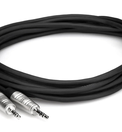 Hosa HMM-0, 3.5mm TRS to 3.5mm TRS Pro Stereo Interconnect Cable - 3 ft, 5 ft, 10 ft, 15 ft