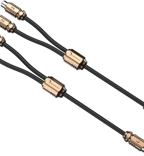 One Pair Diamond Audio HXY2F One Male to two Female RCA Y Cable