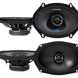 Alpine S-S57 230 Watt 5x7" Car Speakers + S-S69 6x9" 260w Speakers