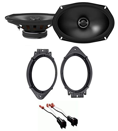Alpine S2-S69 Speakers Bundle 72-5600 Harness 82-3004 Adapter Fit 2015-17 Chevrolet Silverado 2500