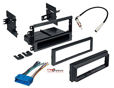 GMK420 GWH346 GM6 Car Radio Stereo CD Player Dash Install Mounting Trim Bezel Panel Kit + Harness