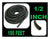 Absolute  100' 1/2" Wire Cover Black Split Loom Flexible Good Quality