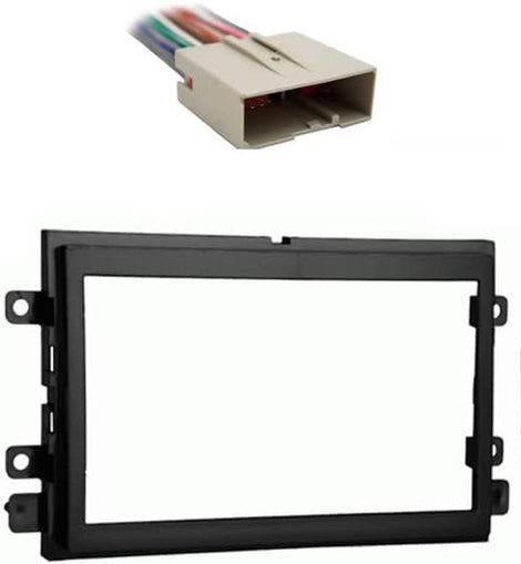 American Terminal Compatible with Ford F 150 2004 2005 2006 Double DIN Stereo Harness Radio Install Dash Kit Package