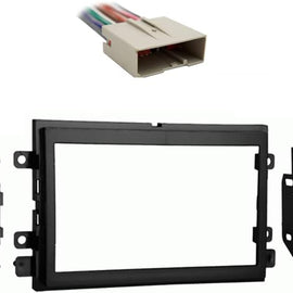 American Terminal Compatible with Ford F 150 2004 2005 2006 Double DIN Stereo Harness Radio Install Dash Kit Package