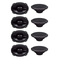Rockford Fosgate P1694 6 x 9" 150W 4 Way Car Coaxial Speakers Audio with Grilles 4 Pairs