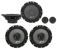 Alpine SXE-1751S 6.5" 280w Component + SXE1726S 6.5" 220W Car Audio Coaxial Speakers