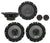 Alpine SXE-1751S 6.5" 280w Component + SXE1726S 6.5" 220W Car Audio Coaxial Speakers