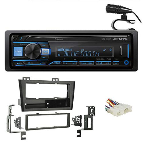 1-Din Alpine Digital Media Bluetooth Stereo Receiver + Metra 99-8211 Dash Kit Fit 2000-2004 Toyota Avalon