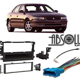 Absolute Fits Buick Century 1997-2003 Single DIN Stereo Harness Radio Install Dash Kit