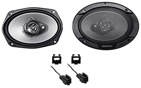 Kenwood KFC-6966S Rear Factory Speaker Replacement + METRA 72-6512 Fit 2001-06 Dodge Stratus