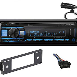1-Din Alpine Digital Media Bluetooth Stereo Receiver + 99-7308 Fit 2002-05 Hyundai Accent