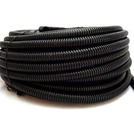 100 FT 1/4 INCH Split Loom Tubing Wire Conduit Hose Cover Auto Home Marine Black