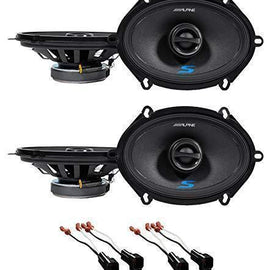 Alpine S 5x7" Front+Rear Speaker Replacement Kit For 2004-2006 Ford F-150