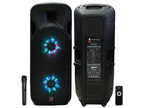 Mr. Dj LETS JUMP 3-Way dual 15" portable Active full range speaker 5000 Watts P.M.P.O