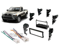 Absolute RADIOKITPKG2 Fits Toyota Tacoma 1995-2004 Single DIN Stereo Harness Radio Install Dash Kit Package