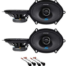 Alpine S 5x7 Front+Rear Speaker Replacement For 2001-05 Ford Explorer Sport Trac