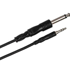 Hosa Mono Interconnect Cable, 1/4 in TS to 3.5 mm TRS