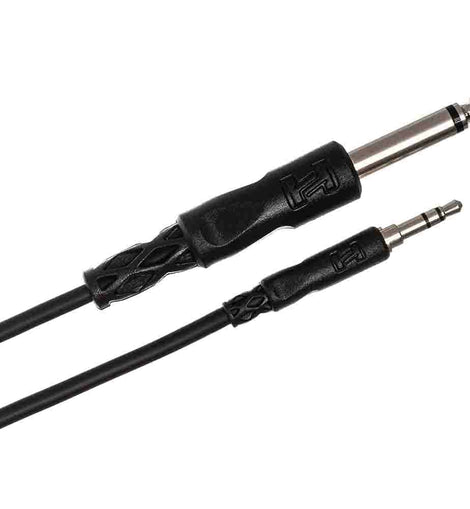 Hosa Mono Interconnect Cable, 1/4 in TS to 3.5 mm TRS