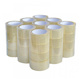 36 Rolls Clear Carton Shipping Box Sealing Packing Tape, 2" x 110 Yards 330' Ft, Heavy Duty Transparent Tape, Designed for Office, Home or Commercial Use (36 Rolls / 2" Wide (Clear))