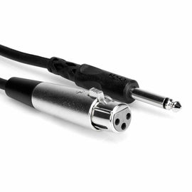 Hosa PXF-105 Unbalanced Interconnect Cable XLR3F to 1/4 in TS - 5 Feet