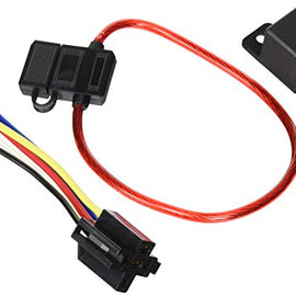 Absolute In-line ATC Fuse Holder, Relay RLS125 12 VCD Automotive Relay SPDT 30/40A and SRS105 12 VDC 5-Pin Relay Socket