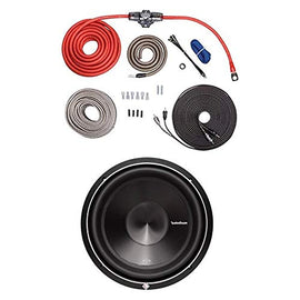 Rockford Fosgate RFK4X 4 Installation Kit + P3D4-10 10" 1000W Subwoofer