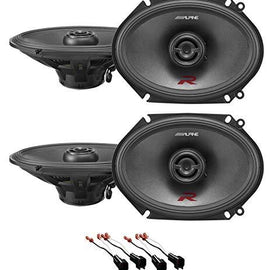 Alpine R-S68 6x8" Front+Rear Speaker Replacement Kit For 1999-2002 Lincoln Navigator