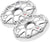 Cerwin Vega SM8FWW 8" RPM Stroker Series Flush Mount Speaker Grilles with Powder Coating (White, Pair)
