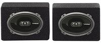 2 Rockford Fosgate P1694 6x9" Punch 300W Car Audio Speakers+2 Sealed Enclosures