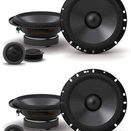 2 ALPINE S-S65C 240w 6.5" Car Audio Component Speakers w/1 Tweeters