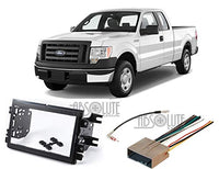 Absolute USA Compatible Fit Ford F-250 F-350 F-450 F-550 2005 2006 2007 Double DIN Stereo Harness Radio Dash Kit (ABS95-5812)