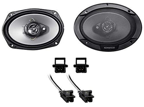 Kenwood KFC-6966S Rear Factory Speaker Replacement + METRA 72-4568 for 1997-2003 Chevrolet Chevy Malibu