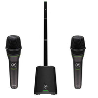 Mackie SRM-Flex Portable 1300W Column Speaker PA System With 2 Pack EM-89D Microphone
