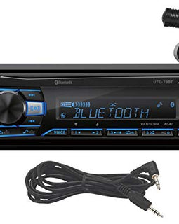 ALPINE UTE-83BT Digital Media Car Stereo w/USB+AUX Cable