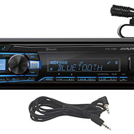 ALPINE UTE-73BT Digital Media Bluetooth Car Stereo Receiver w/USB+AUX Cable