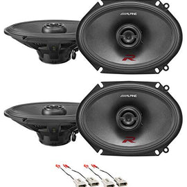 Alpine R-S68 6x8" Front+ Rear Factory Speaker Replacement Kit For 95-97 Ford Explorer