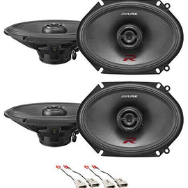 Alpine R-S68 6x8" Front+ Rear Factory Speaker Replacement Kit For 98-01 Ford Explorer