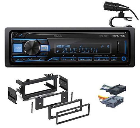 ALPINE UTE-73BT Bluetooth Car Stereo + 99-6501 1974-2003 Chrysler/Dodge/Jeep Kit