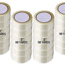 Patron USA 24 Rolls 3" x 330' Clear Jumbo Packing Tape 110 Yards